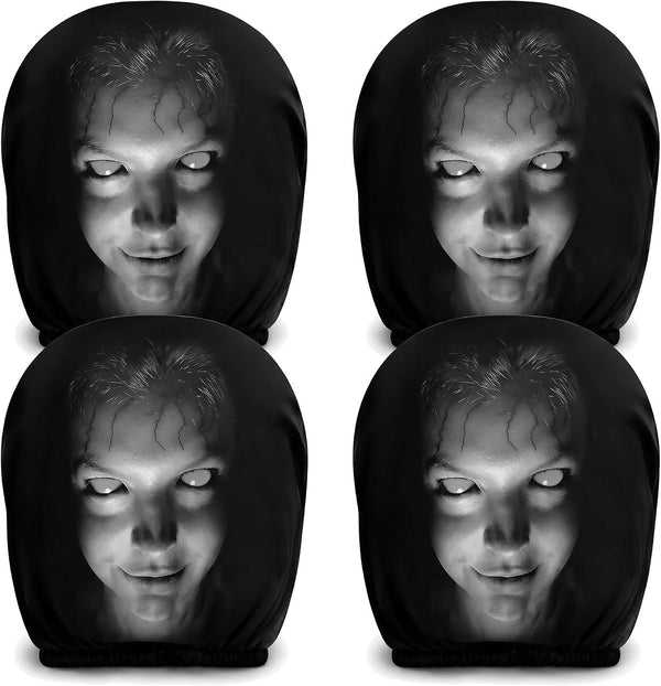 Ghostly Headrest Covers