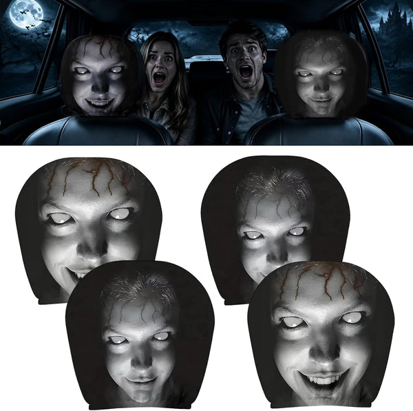 Ghost Face Headrest Covers