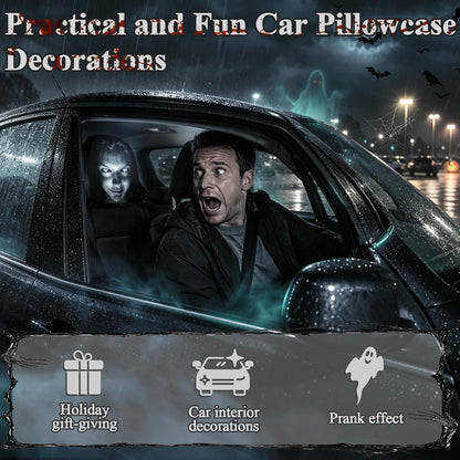 Ghost Face Headrest Covers 4pcs